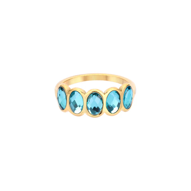 Bijoux De Mimi Lian Gold & Turquoise Ring
