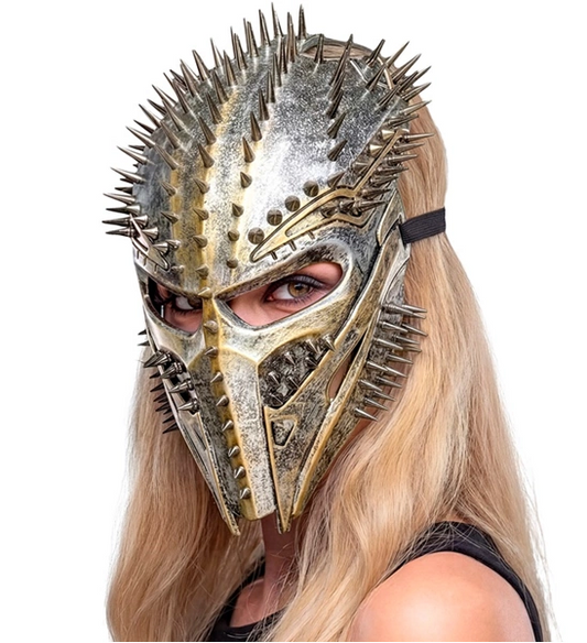Studded Alien Predator Mask
