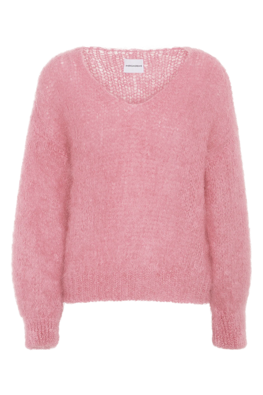 American Dreams Milana Mohair Knit Jumper - Soft Berry