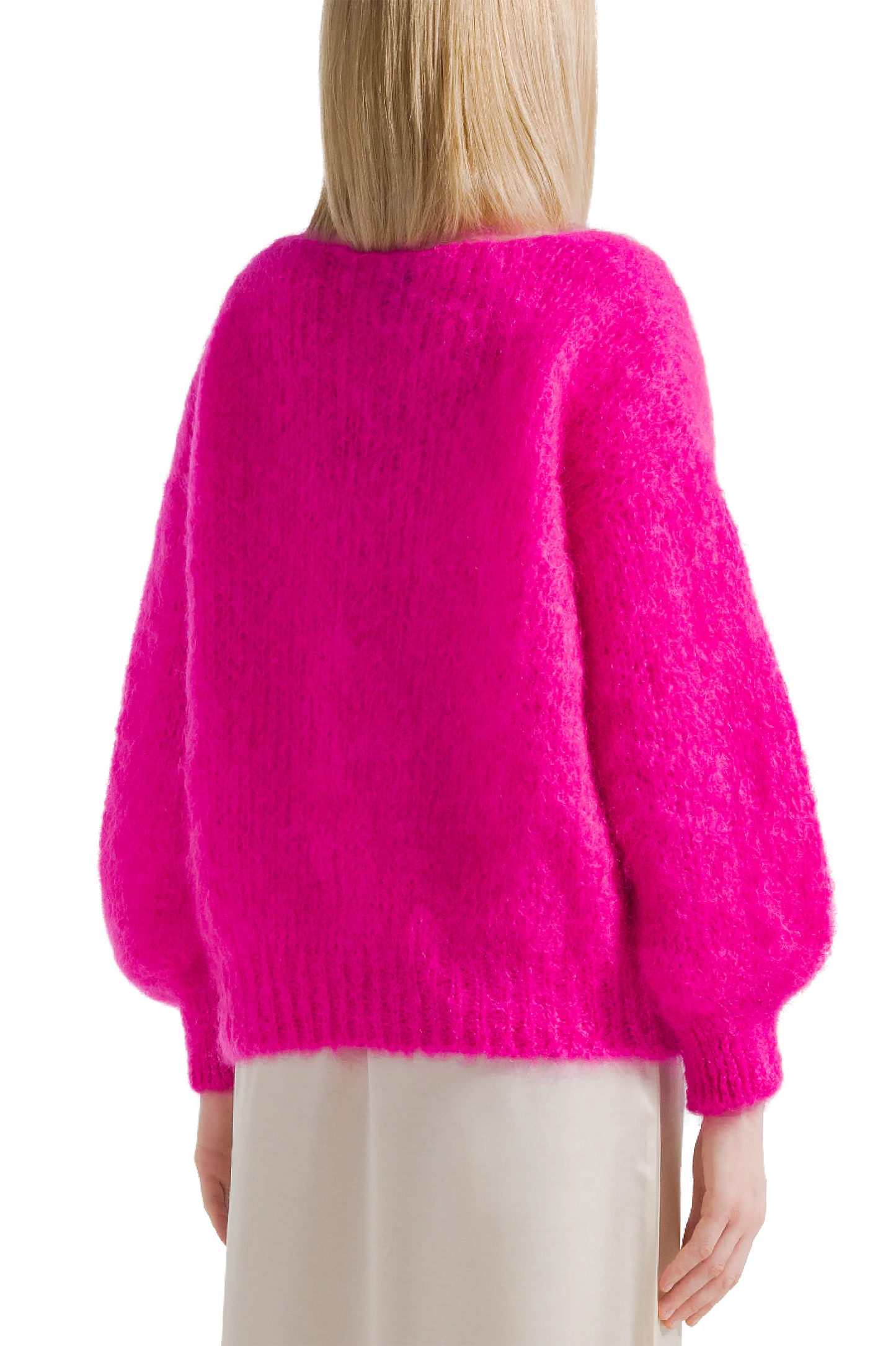 American Dreams Milana Mohair Knit Jumper - Neon Pink