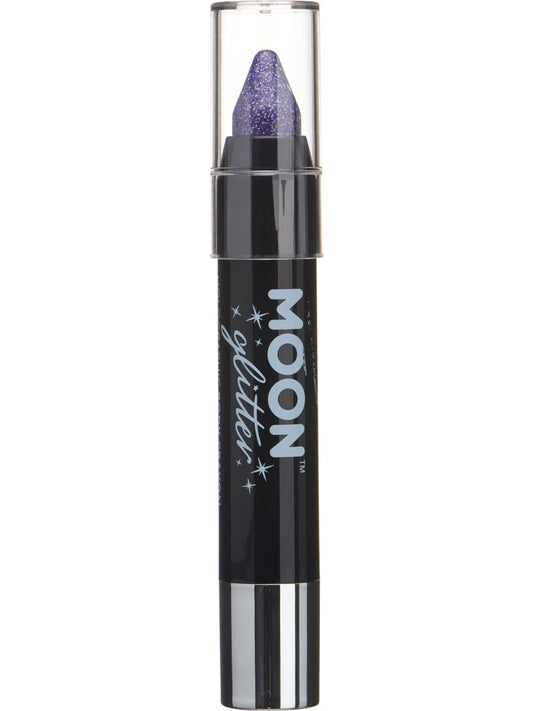 Moon Glitter Holographic Body Crayons, Purple