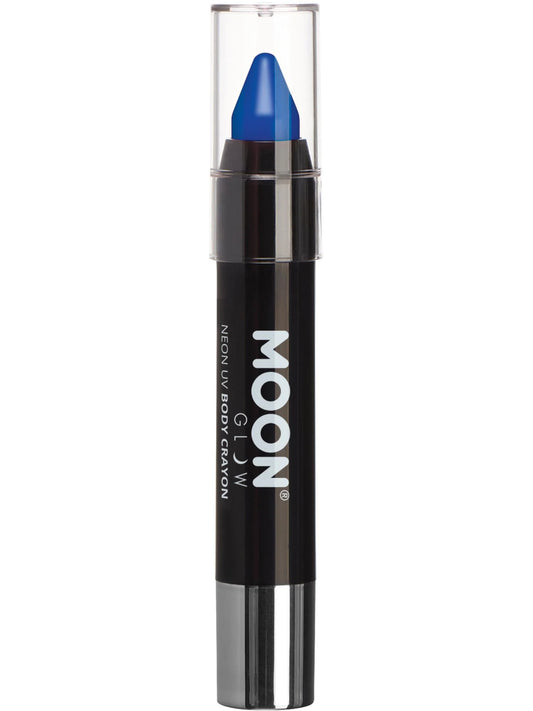 Moon Glow Intense Neon UV Body Crayons - Intense Blue