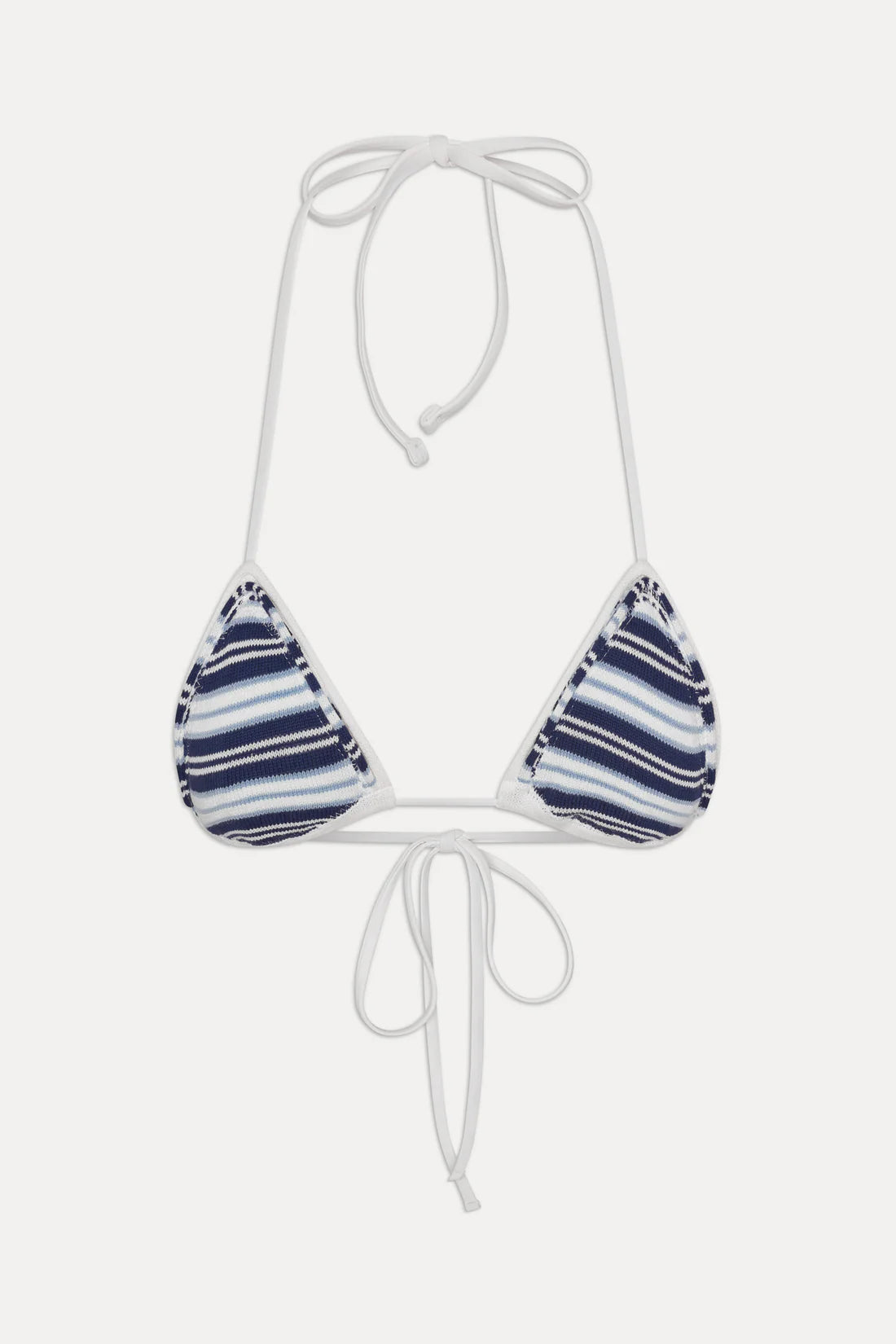 Frankies Bikinis x JENNIE Nick Knit Bikini Top & Tide Knit Bottom - Arctic Stripe
