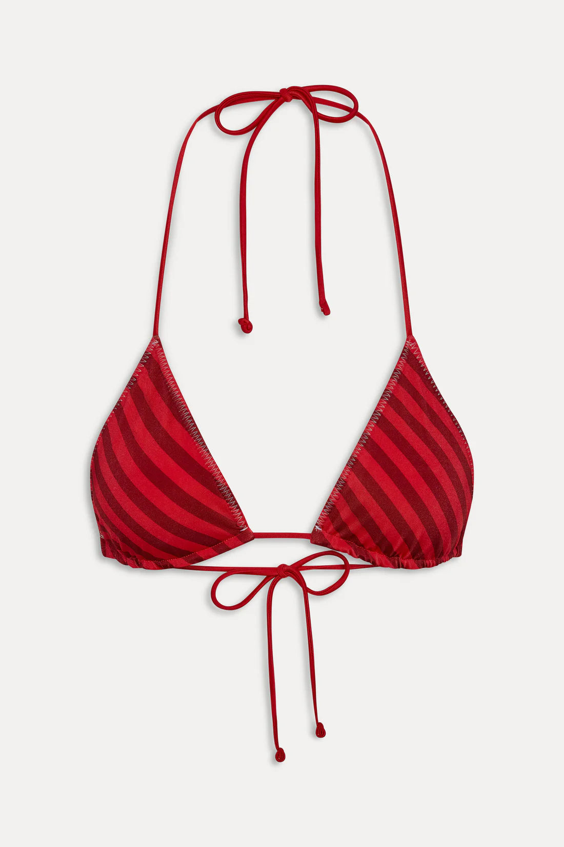 Frankies Bikinis x JENNIE Nick Shine Bikini Top & Dove Shine Bottom - Spring Stripe