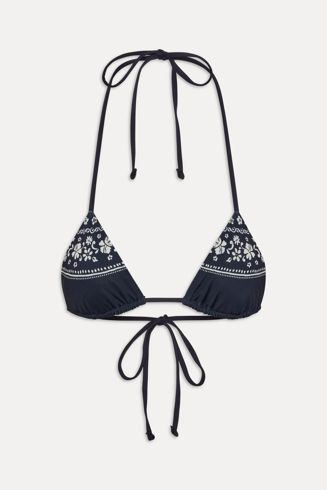 Frankies Bikinis Nick Triangle Bikini Top & Mackenzie Bottom - Malibu Blue