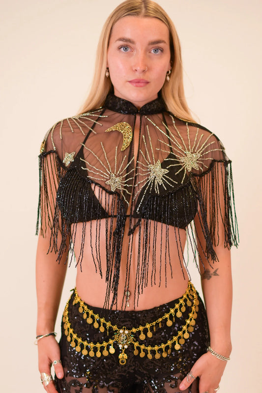 Phase Beaded Capelet