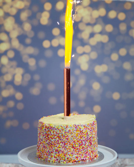 Rose Gold Cake Ice Fountain - IN STORE ONLY