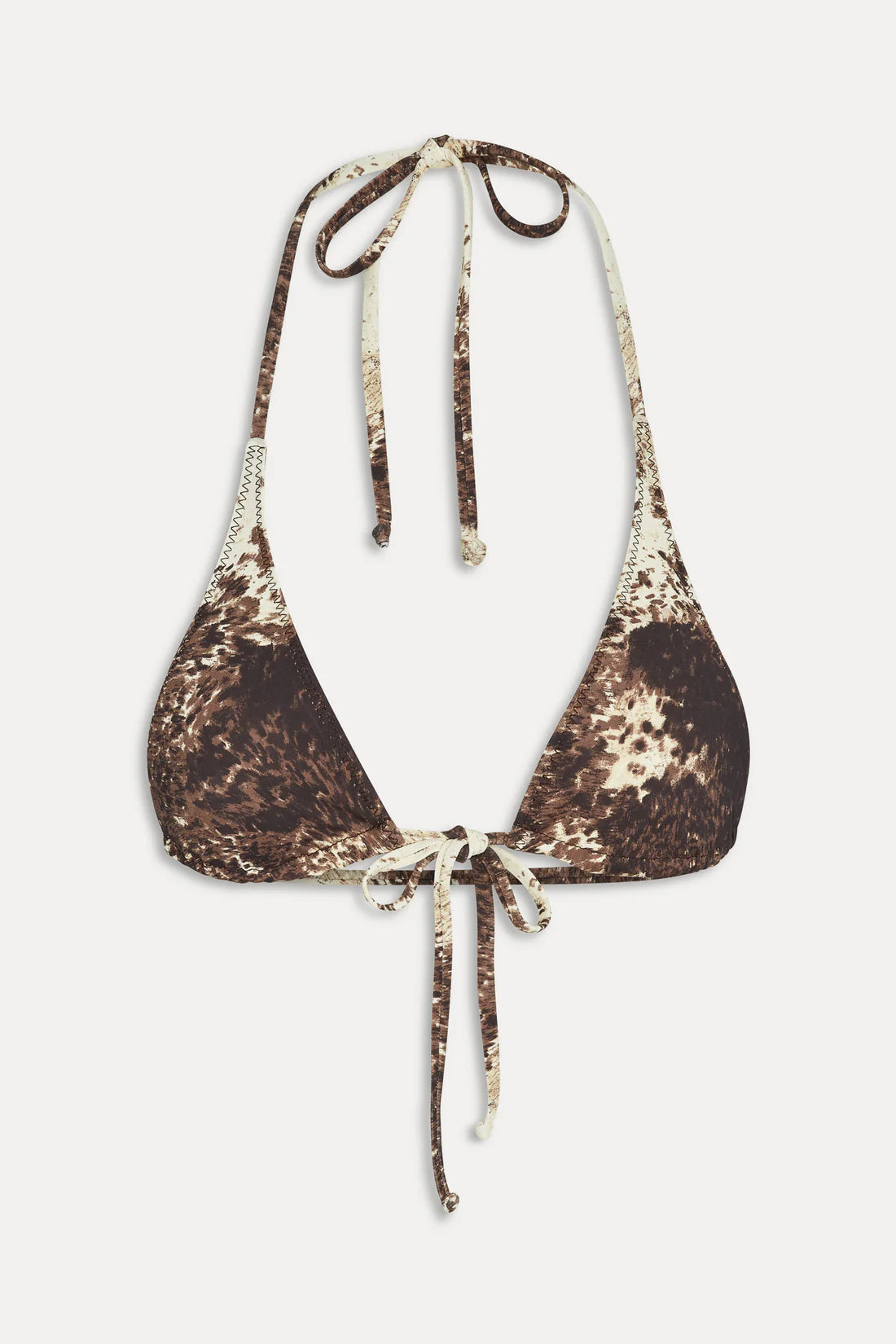 Frankies Bikinis Paradise Micro Halter Bikini Top & Mackenzie Reversible String Bottom - Saddle Up