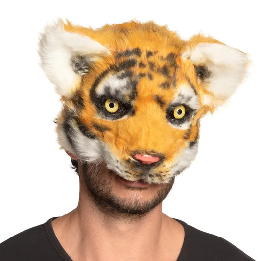 Plush Tiger Half Mask