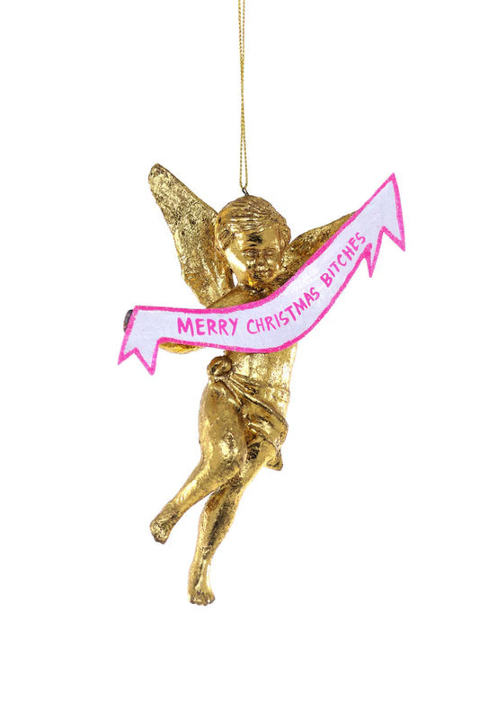 Merry Christmas Bitches Cherub Christmas Ornament COMING SOON