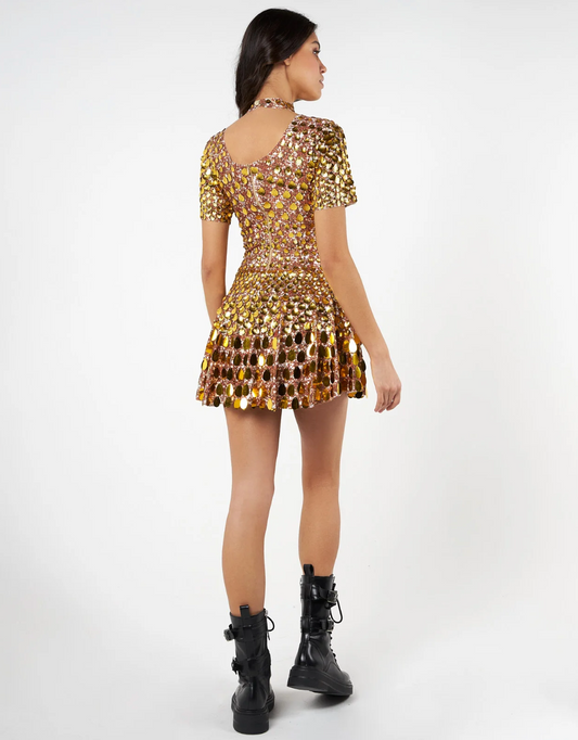 Nala Sequin Dress - Gold