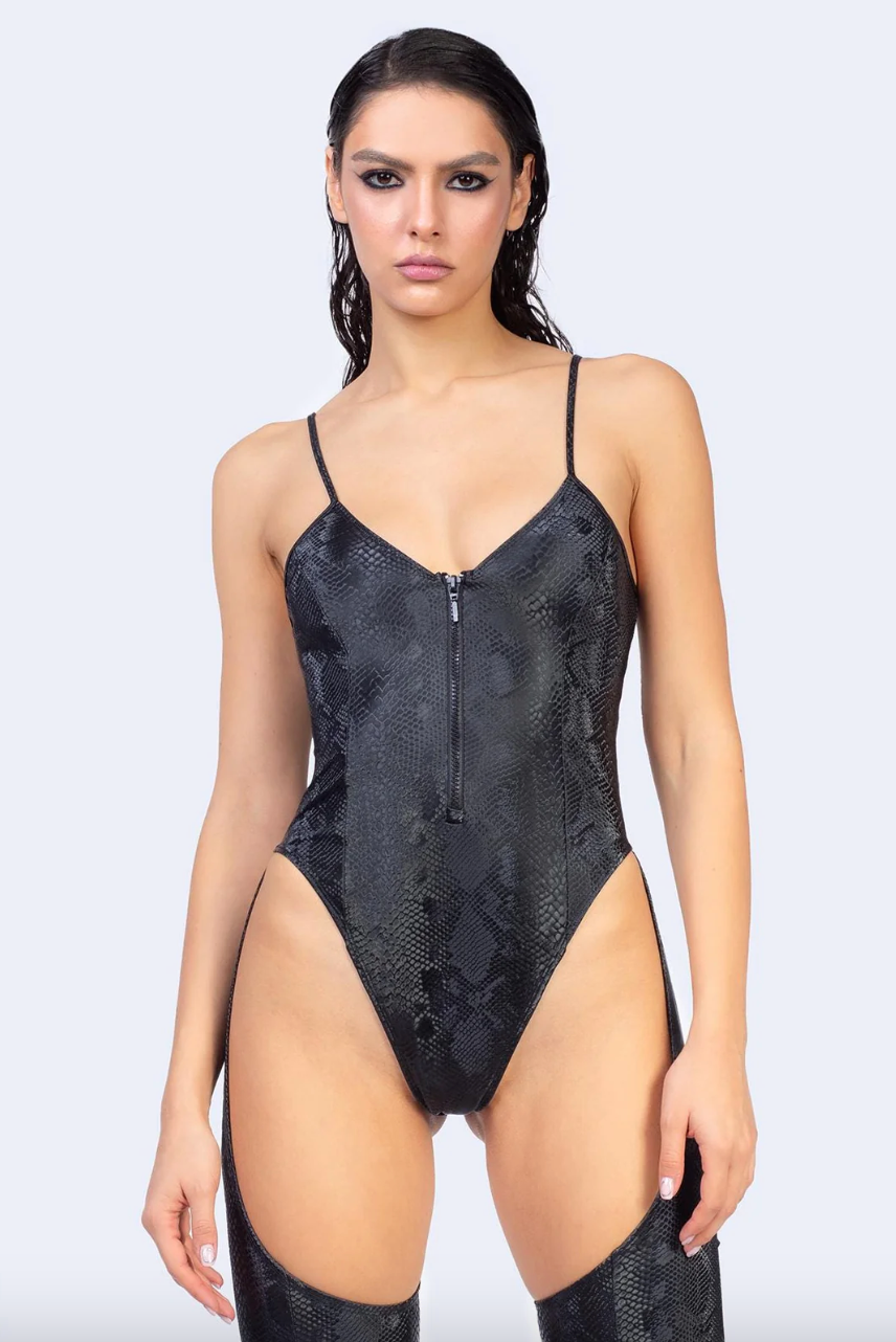 COMING SOON Predator Skin Chaps Bodysuit