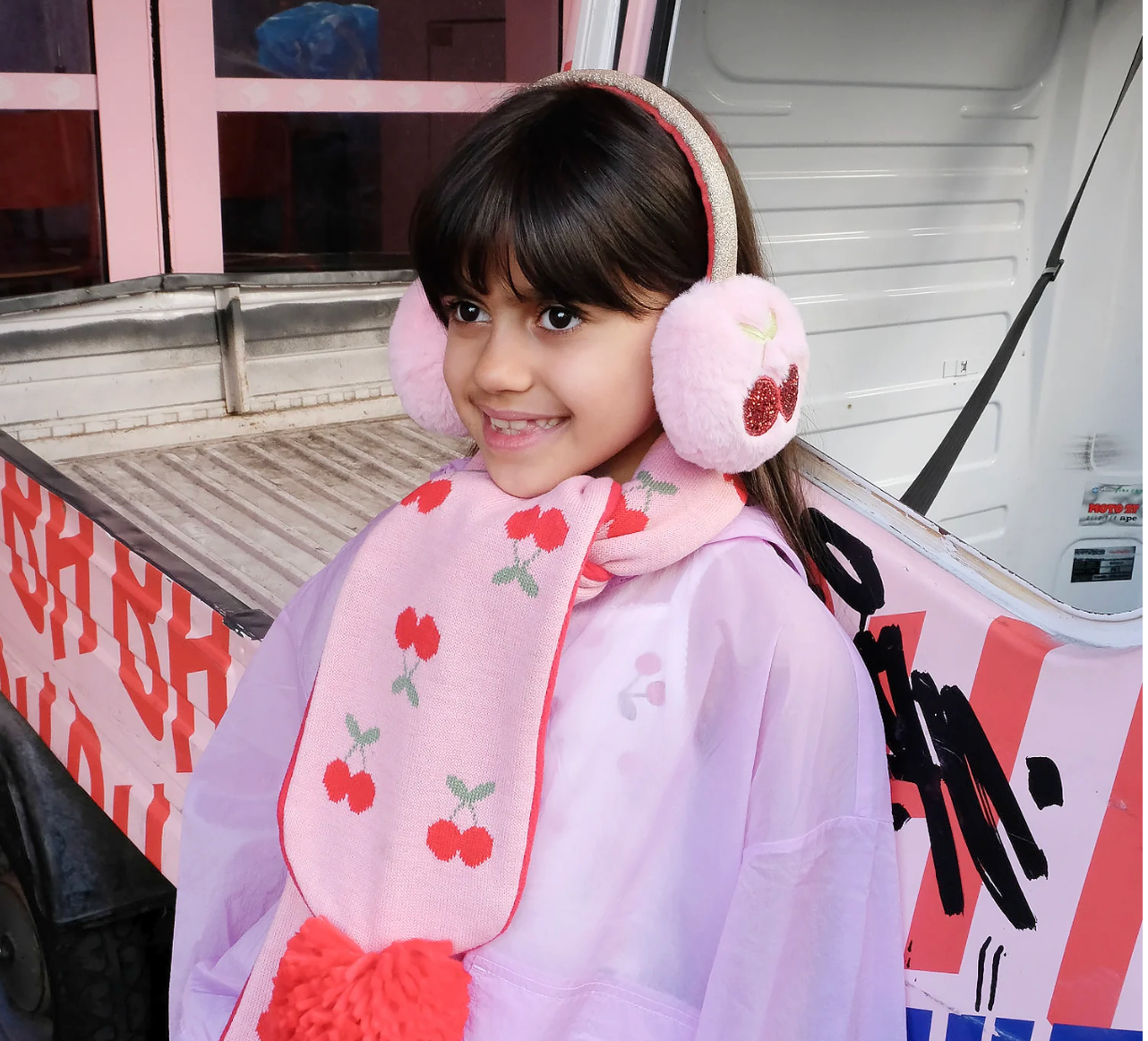 Cheerful Cherry Earmuffs