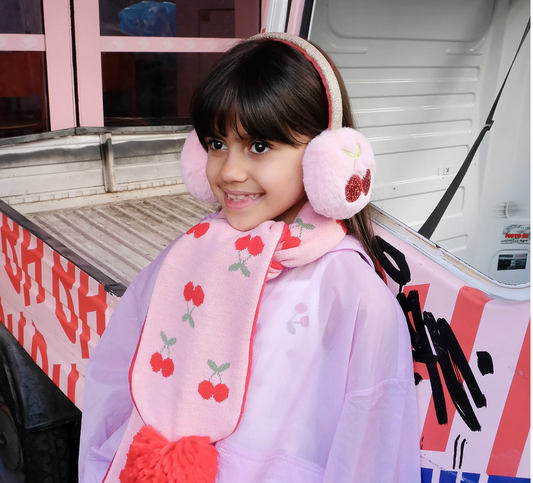 Cheerful Cherry Earmuffs