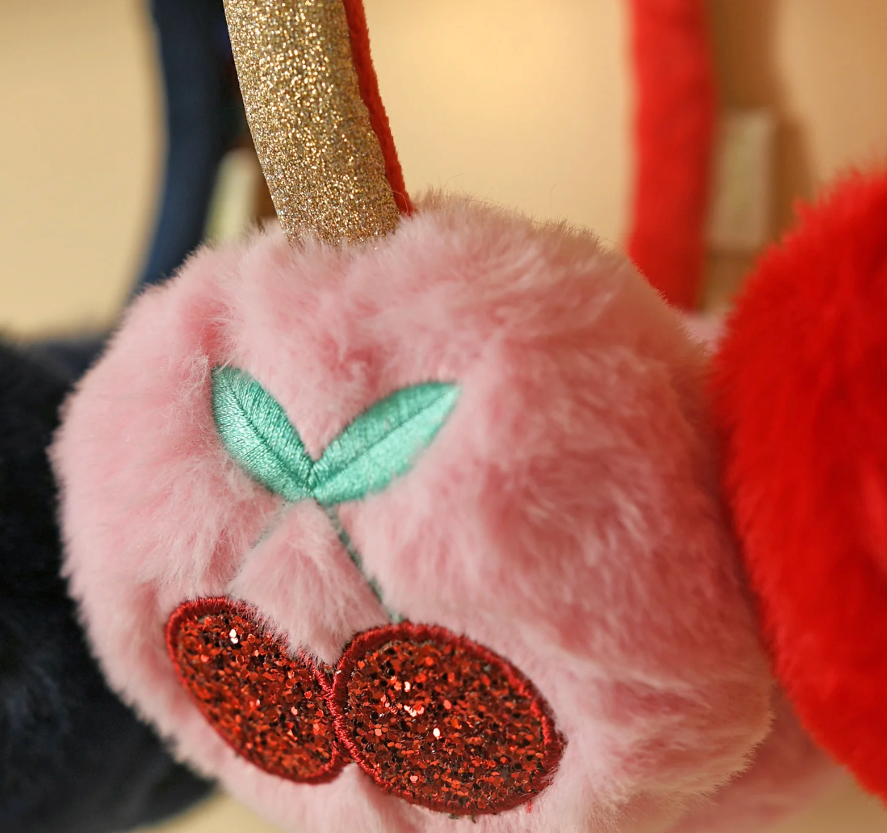 Cheerful Cherry Earmuffs