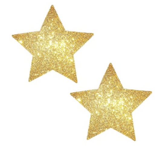 Neva Nude Gold Fairy Dust Glitter Starry Nights Nipple Cover Pasties