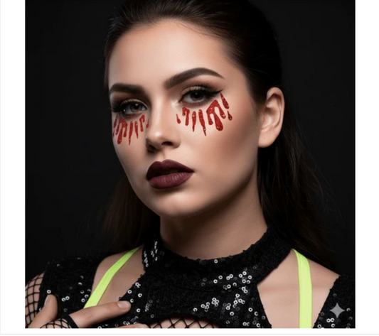 Neva Nude Bloody Awesome Glitter Tears Face Sticker