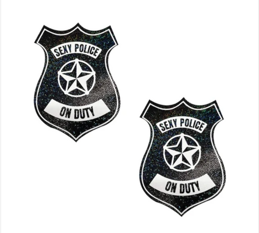 Neva Nude Sexy Police Badge Nipple Cover Pasties