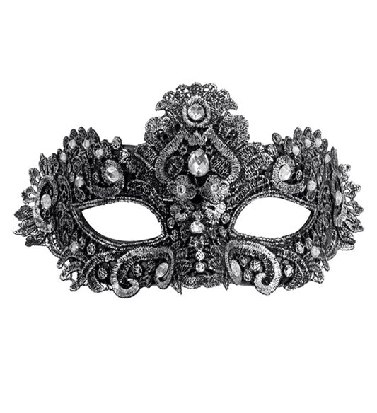 Theatrical Silver Masquerade Eye Mask