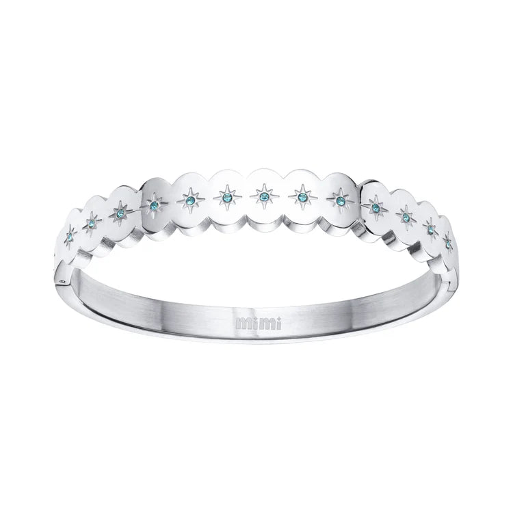 Bijoux De Mimi Tallulah Bangle Silver & Turquoise