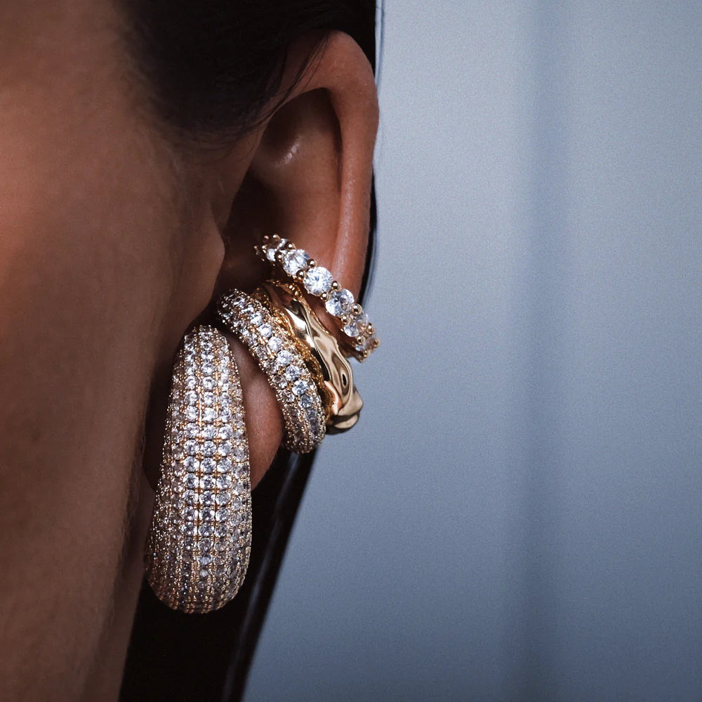 Billion Avenue Bulb Diamond Earstud - Gold (SINGLE)