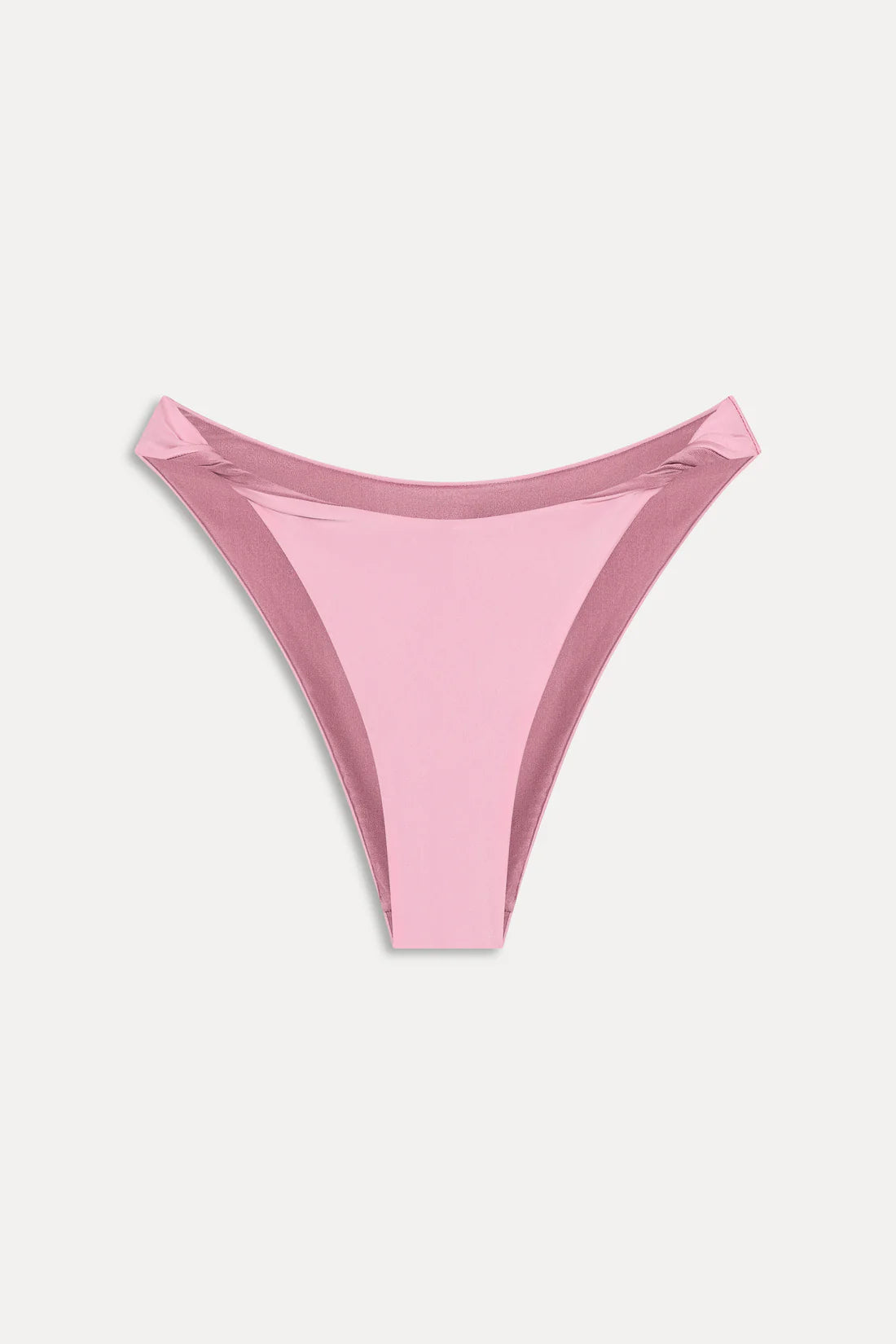 Frankies Bikinis Elena Satin Bikini Top & Tyra Satin Bikini Bottom - Sunset Pink