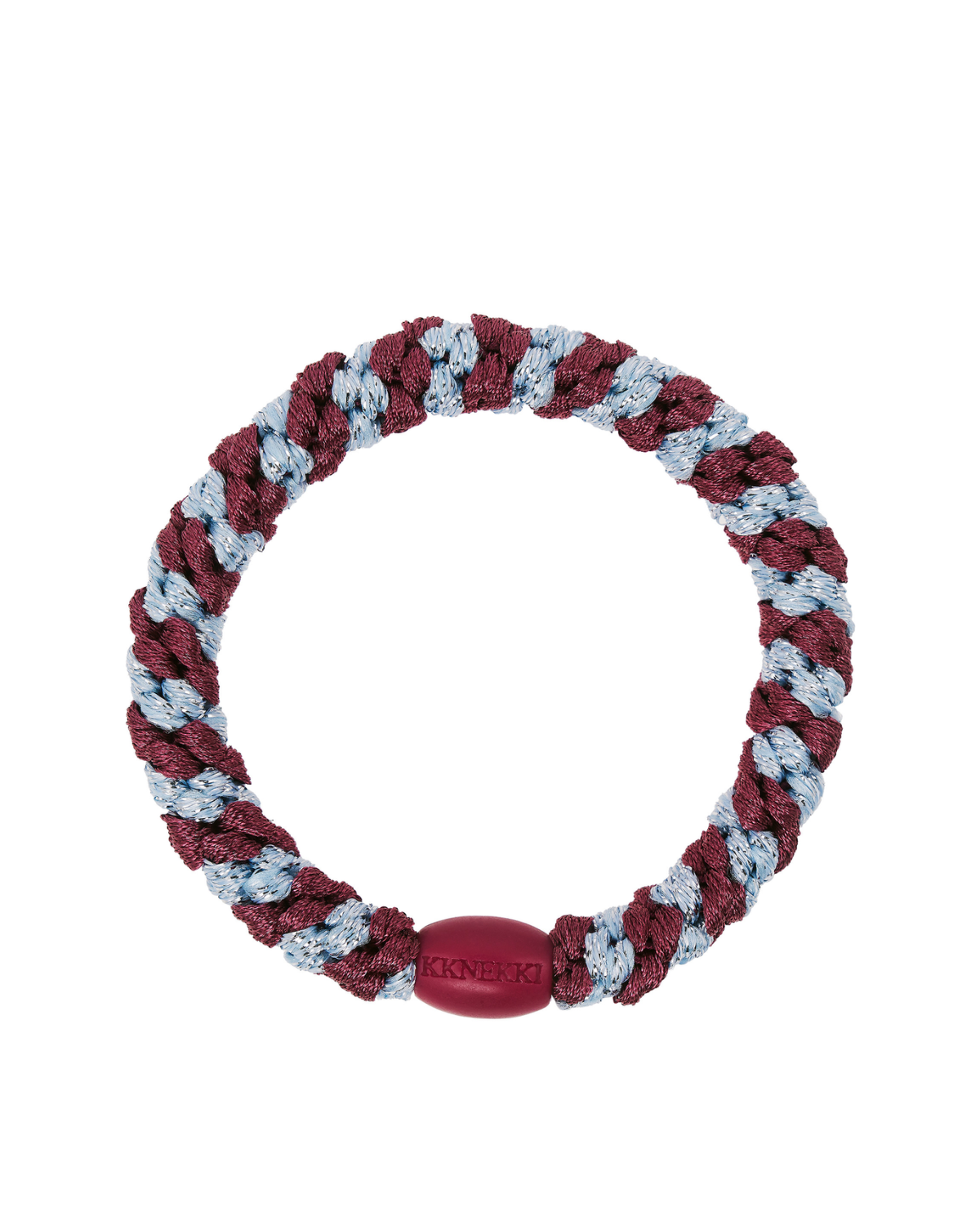 Kknekki A/W26 Rosewood Seablue Glitter Stripe