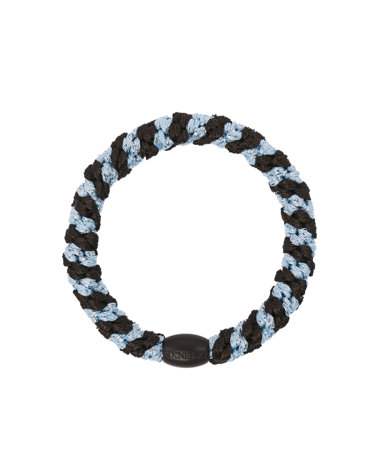 Kknekki A/W26 Brown Seablue Glitter Stripe