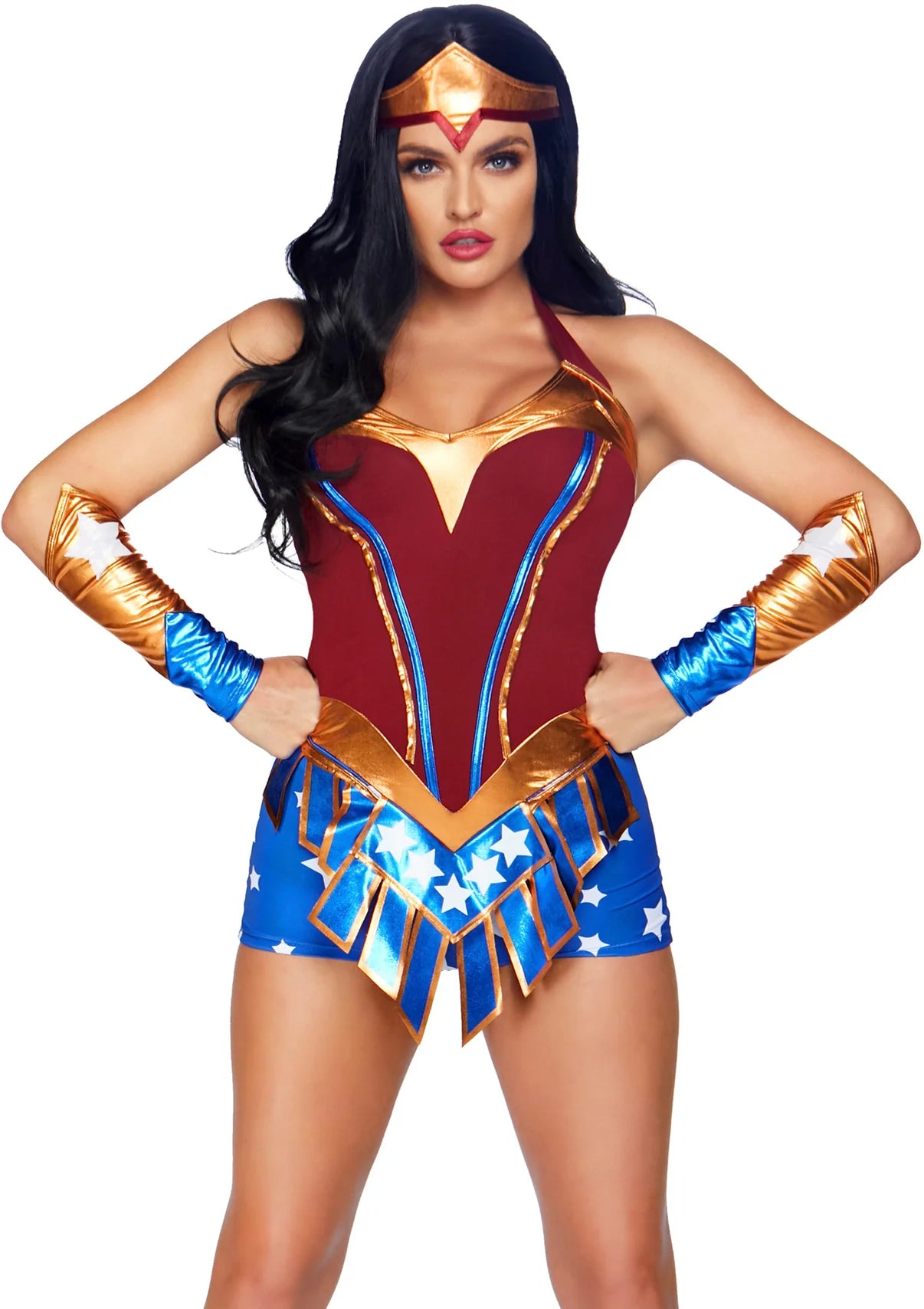 Heart Stopping Hero Wonderwoman Romper Costume