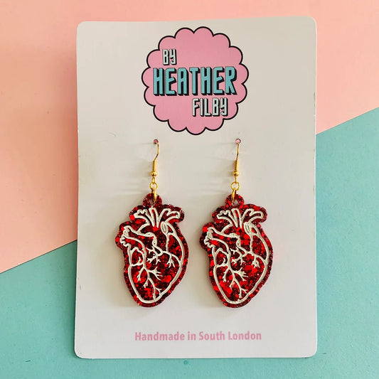 Anatomical Heart Earrings