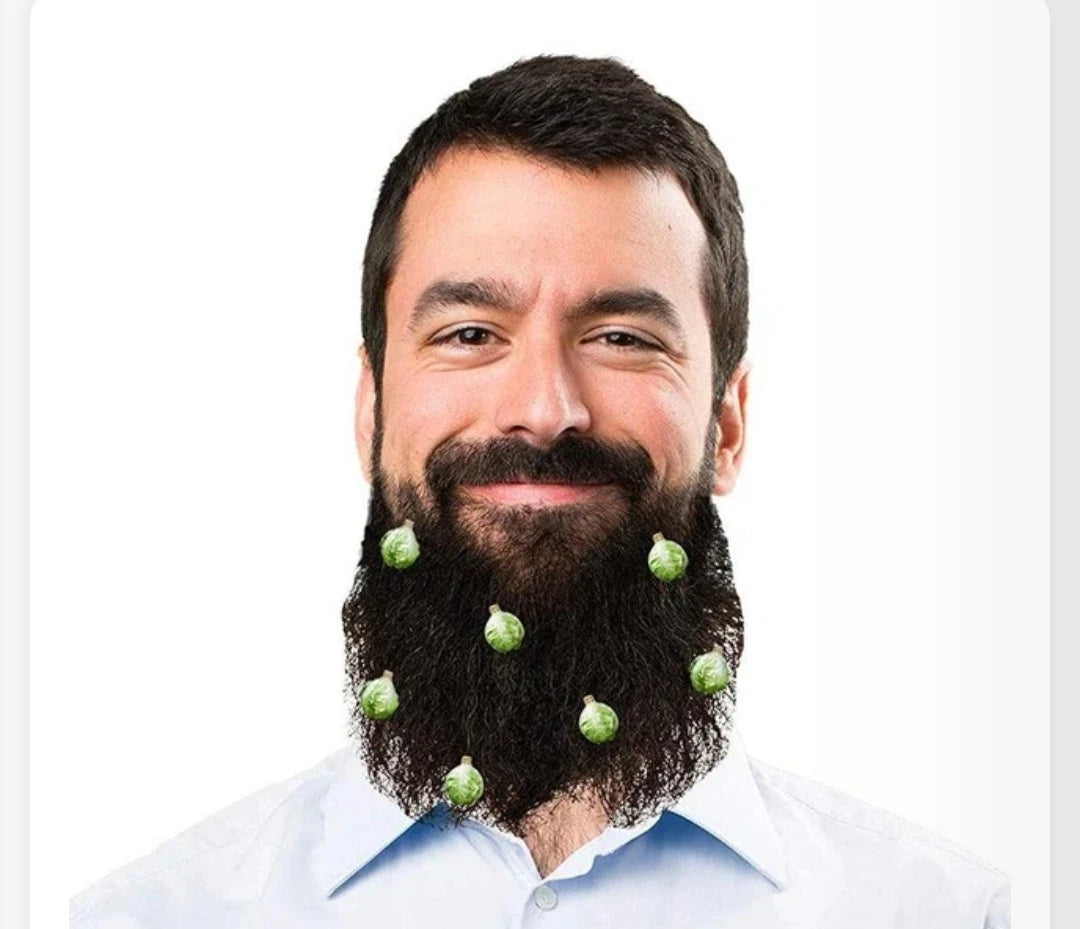 Christmas Sprout Beard Clips