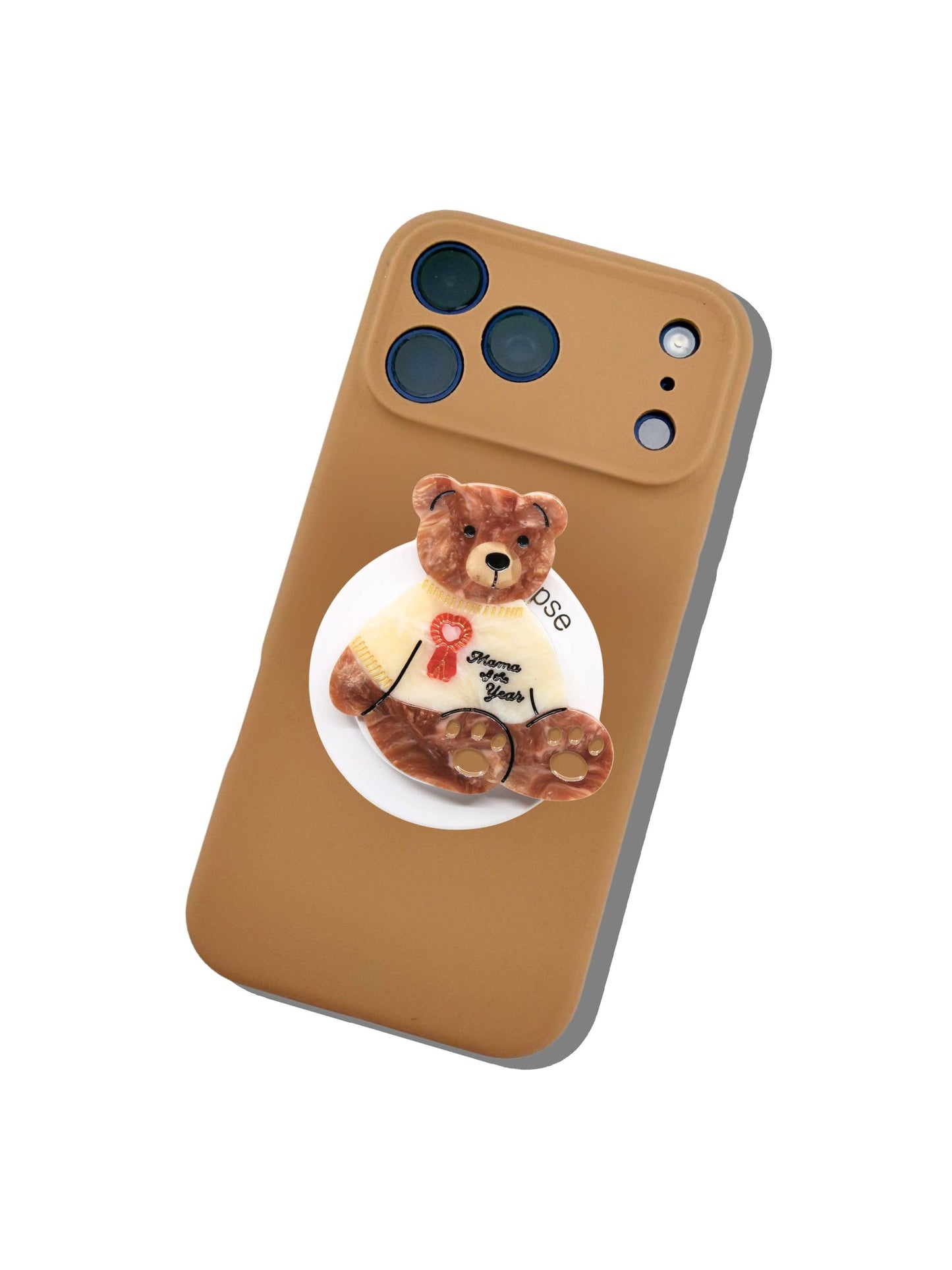 Solar Eclipse Hand-painted Mama Bear GripCharm