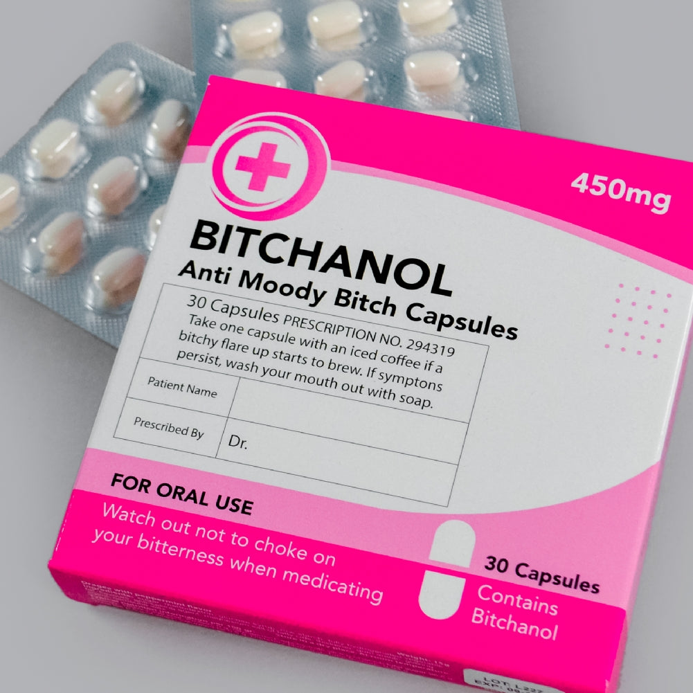 Bitchanol Novelty Joke Prescription Sweet Mints