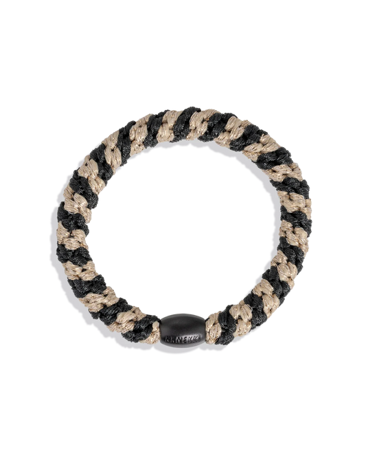 Kknekki Black Beige Glitter Stripe