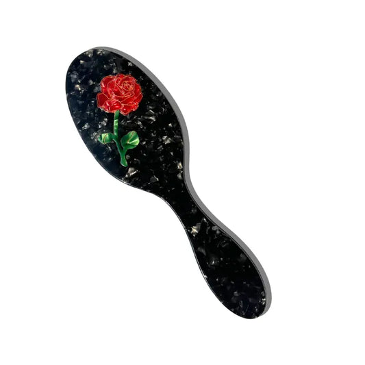 Solar Eclipse Rose Hairbrush