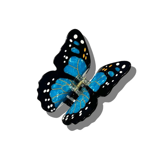 Solar Eclipse Blue Butterfly Claw Clip