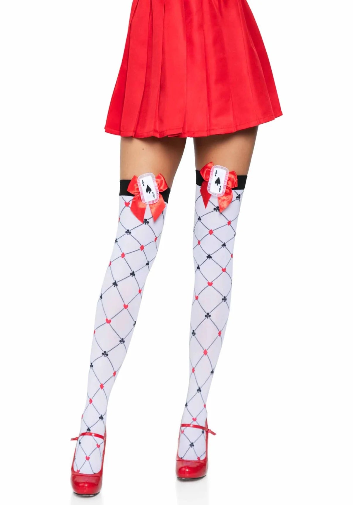 Card Suit Thigh Highs