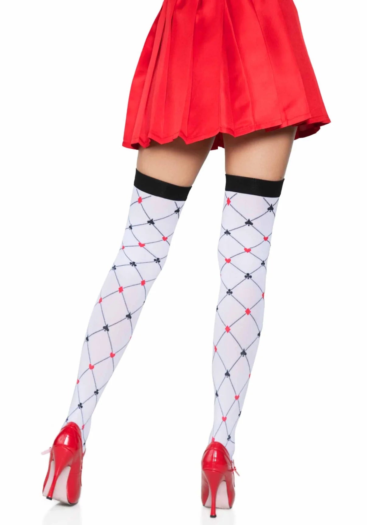 Card Suit Thigh Highs