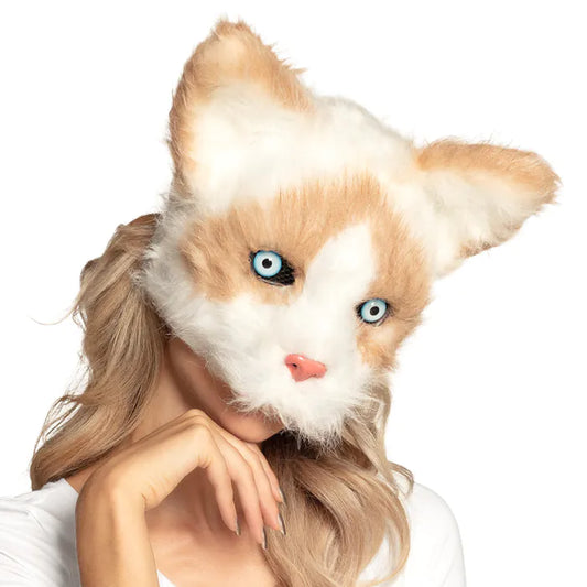 Plush Cat Half Mask