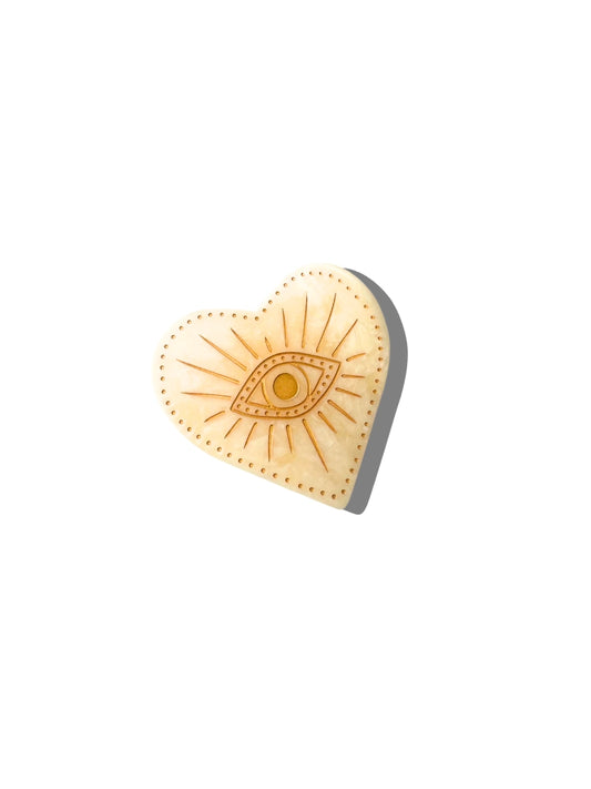 Solar Eclipse Celestial Heart Claw Clip