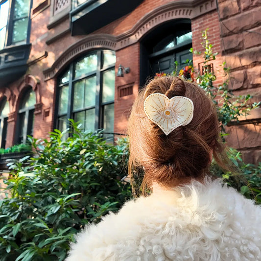 COMING SOON Solar Eclipse Celestial Heart Lay Down Claw Clip