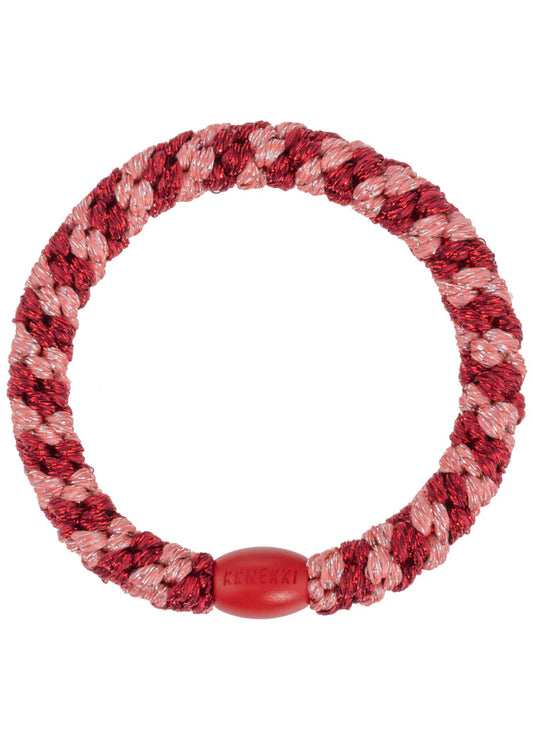 Kknekki Coral Bordeaux Glitter Stripe