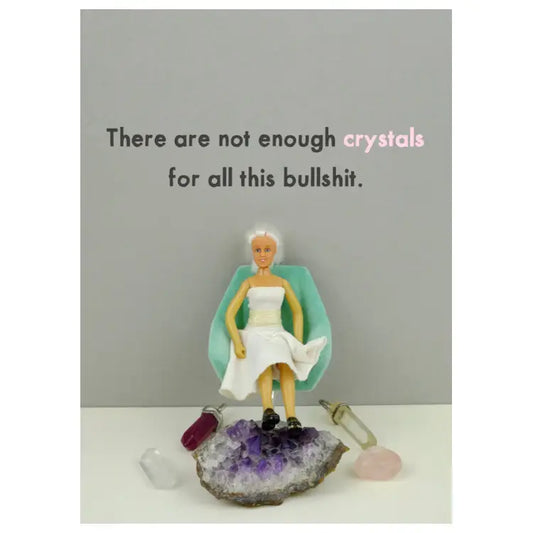 Crystals Greetings Card