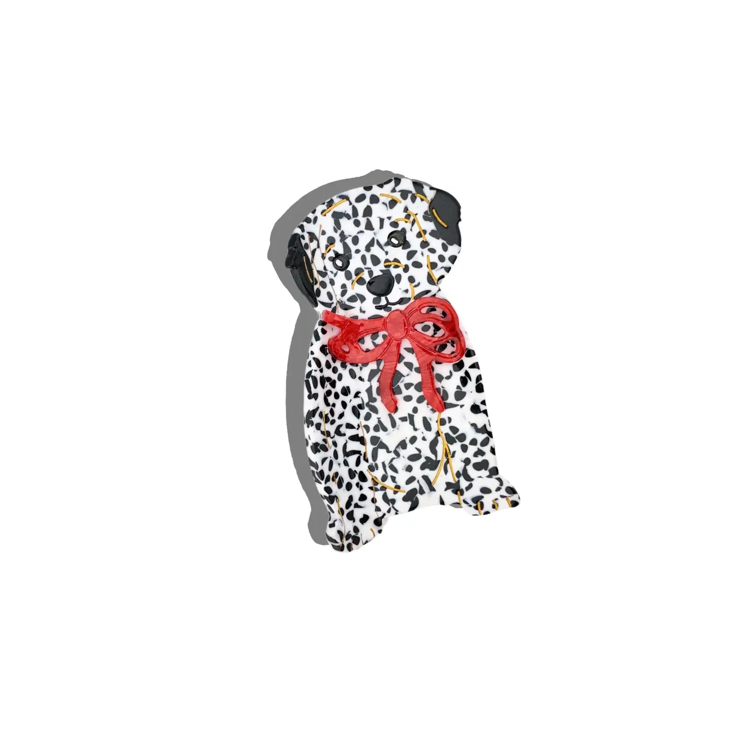 Solar Eclipse Dalmatian Claw Clip