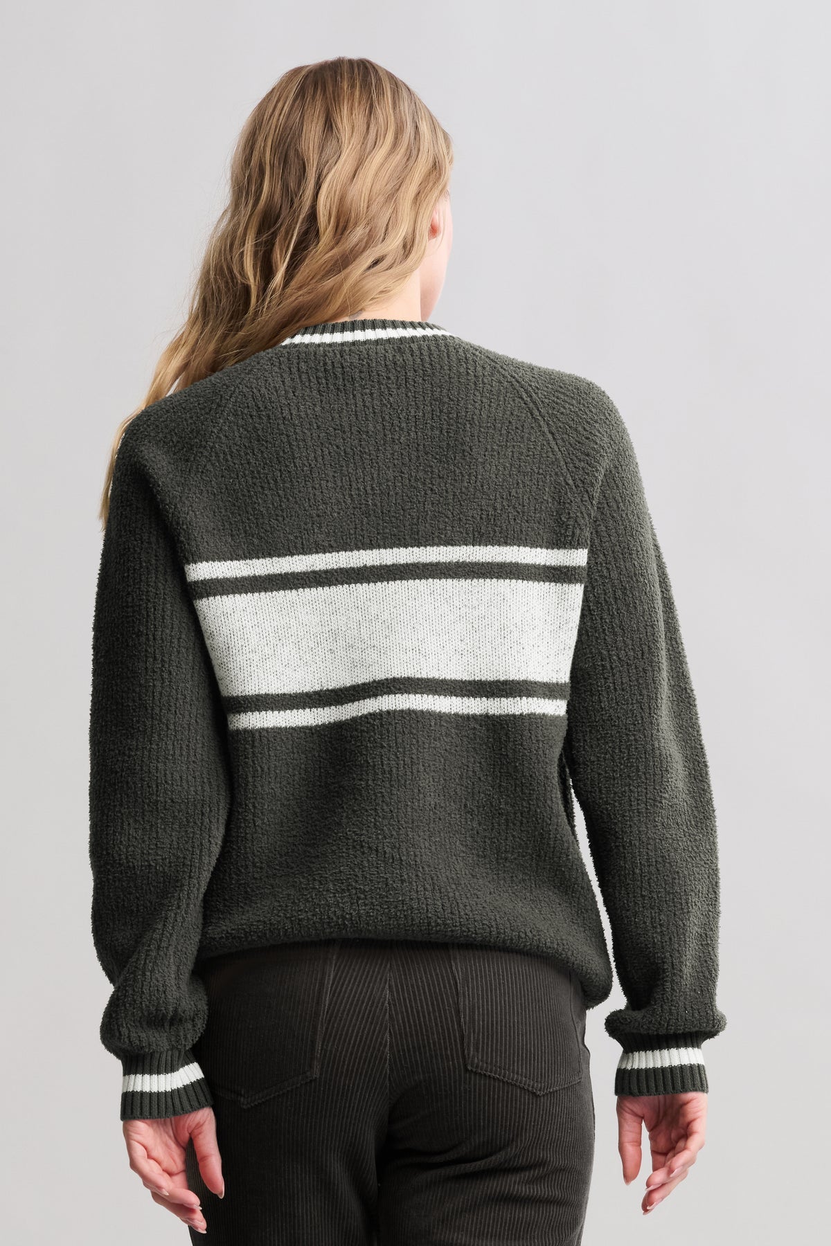 Dark Moss Cotton Apres Pullover
