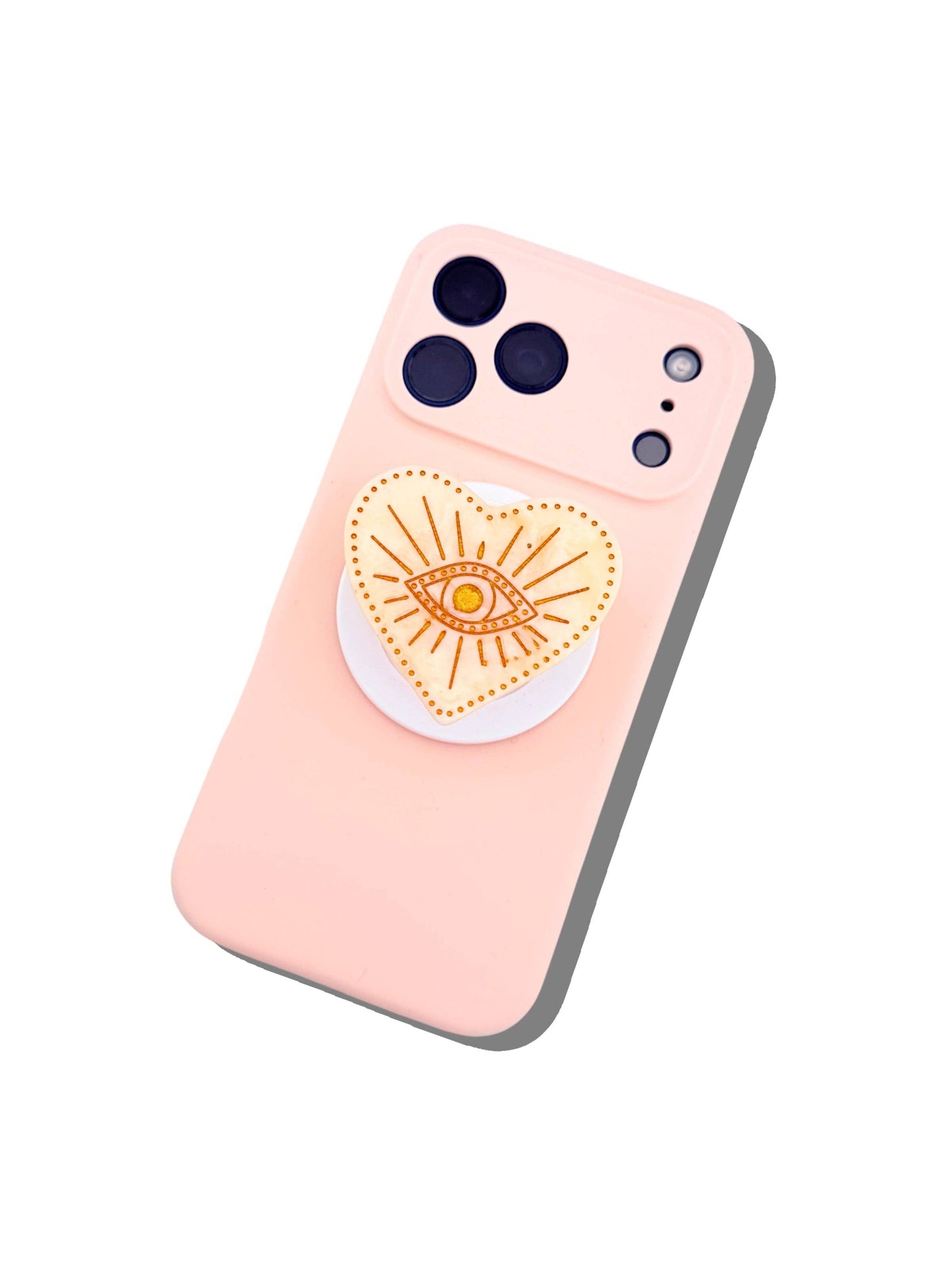 Solar Eclipse Hand-painted Celestial Eye Heart GripCharm
