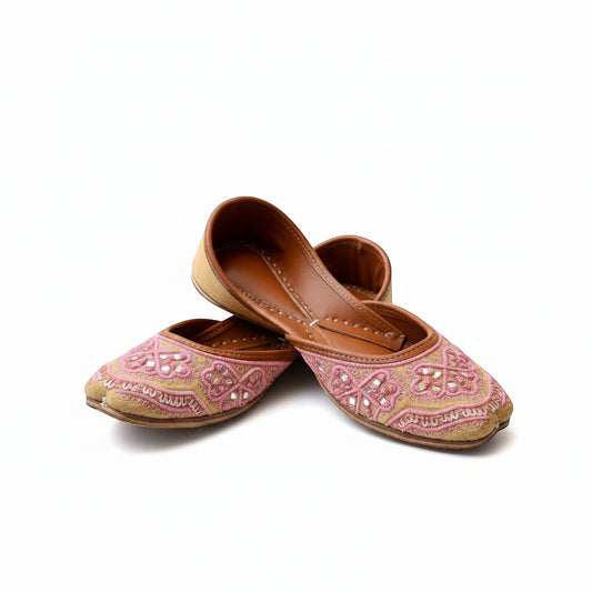 Dilruba Jutti Sparkle Sandal - Pink