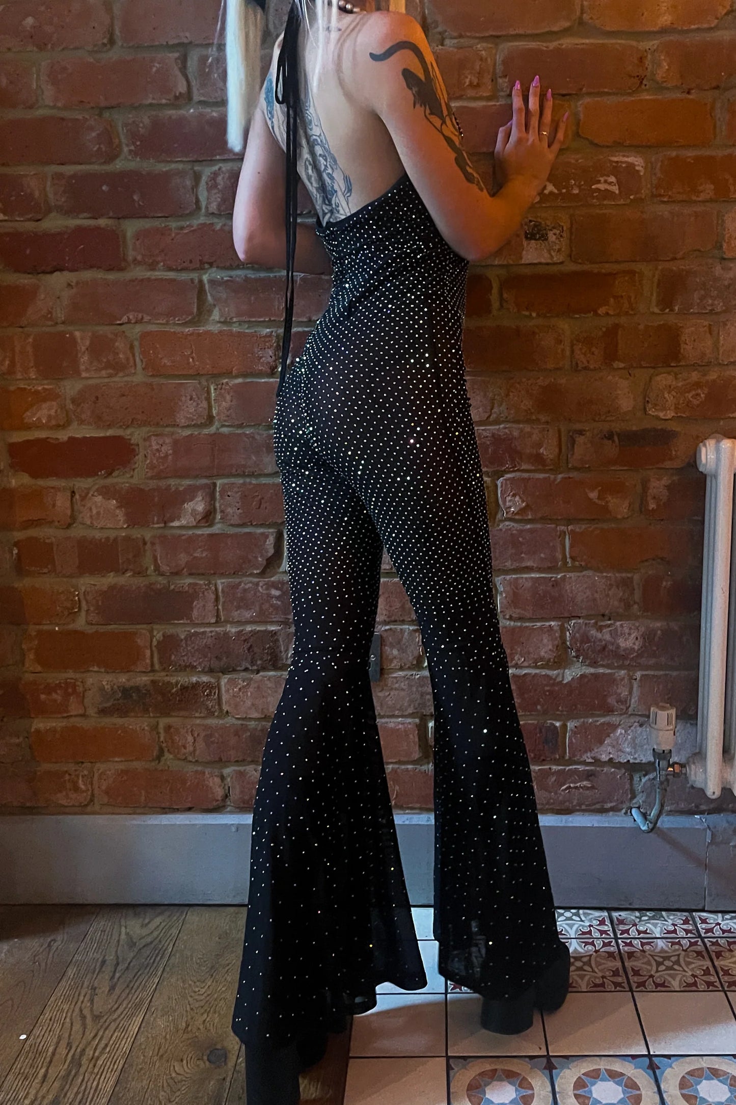 Disco Rhinestone Catsuit