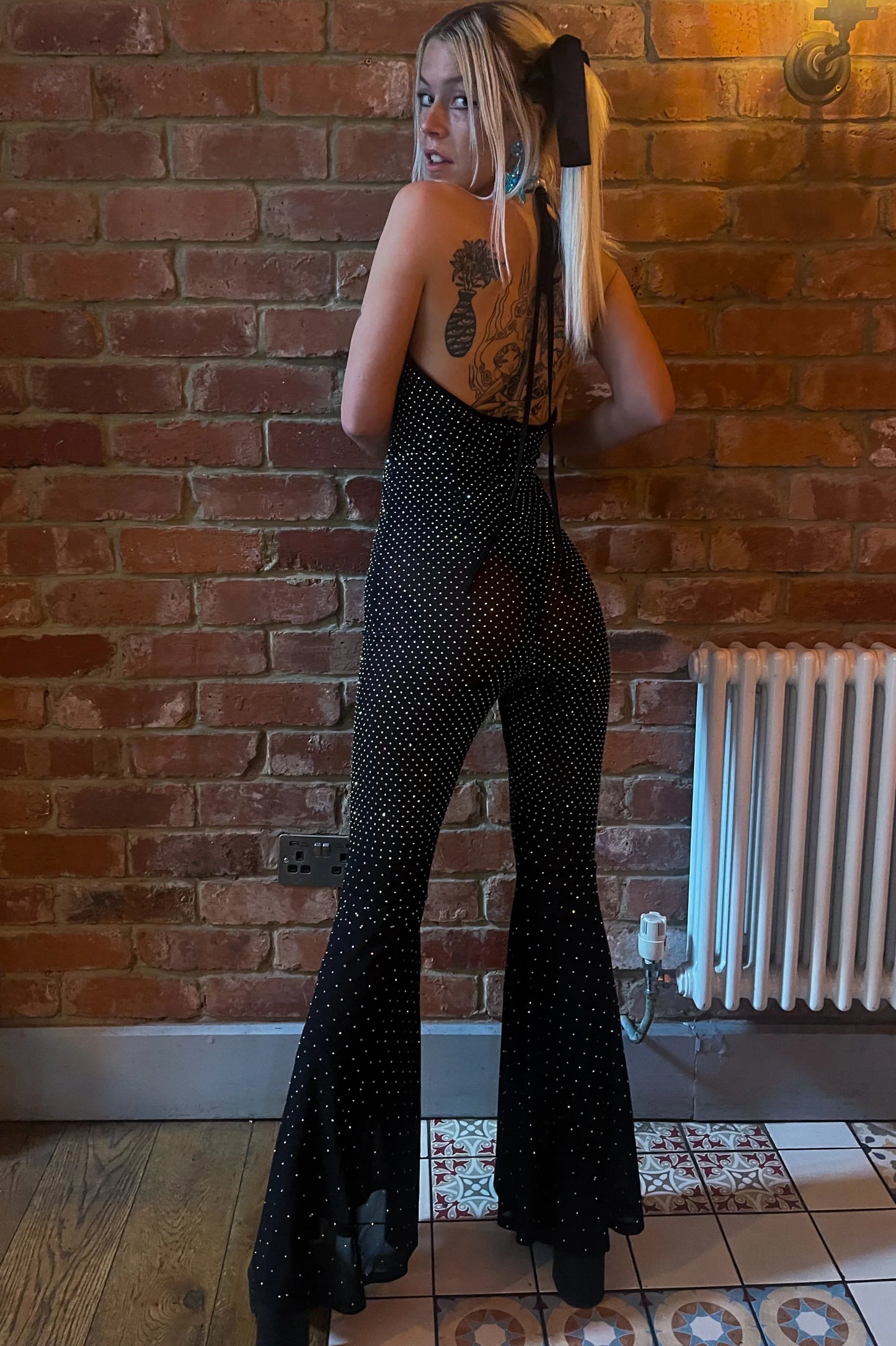 Disco Rhinestone Catsuit