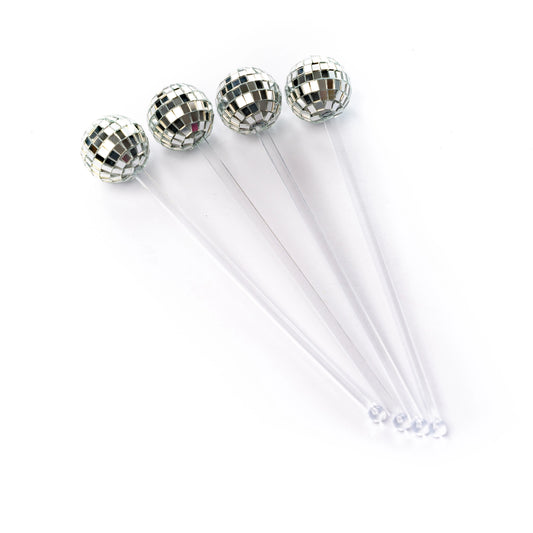 Disco Drink Stirrers - 4 Pack